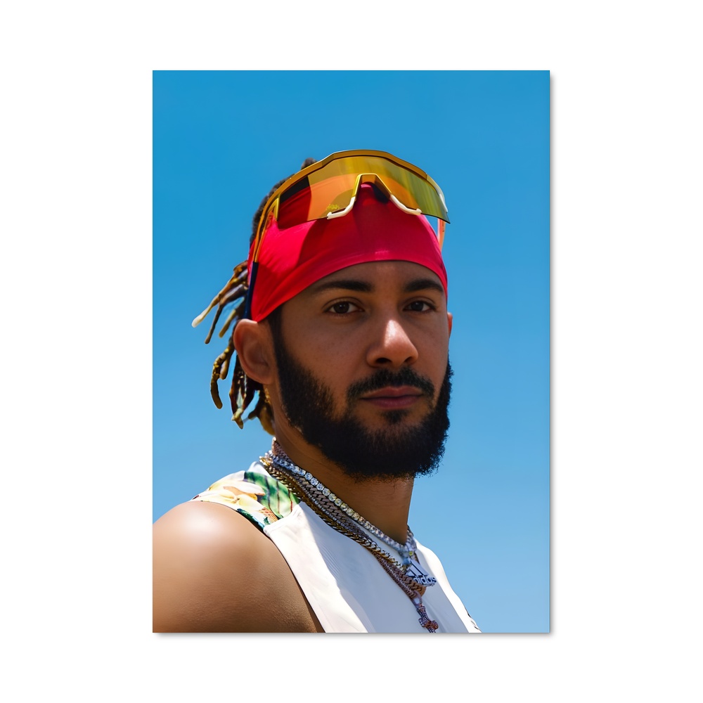 Poster Tatis en Rouge